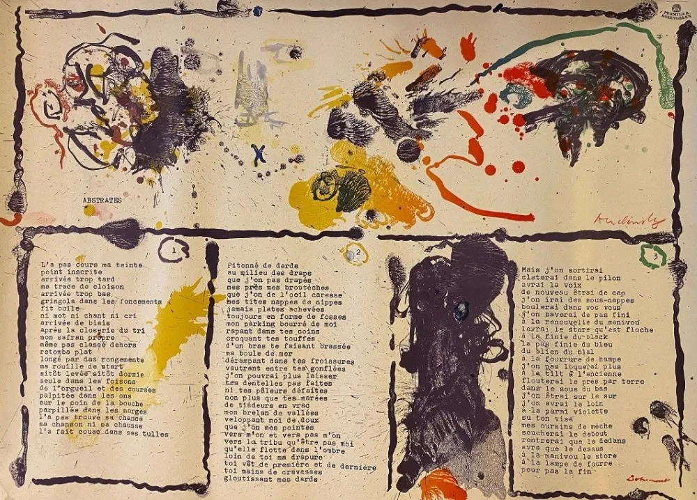 Litografia Dotremont - Abstrates