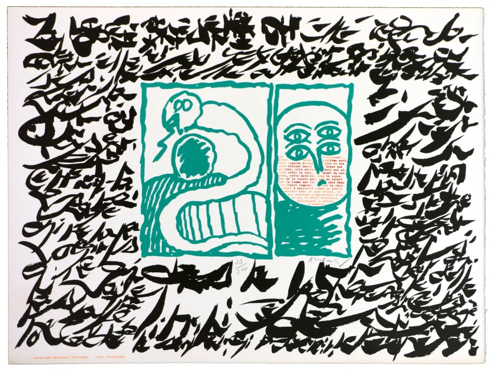 Linogravura Dotremont - Linolog II 