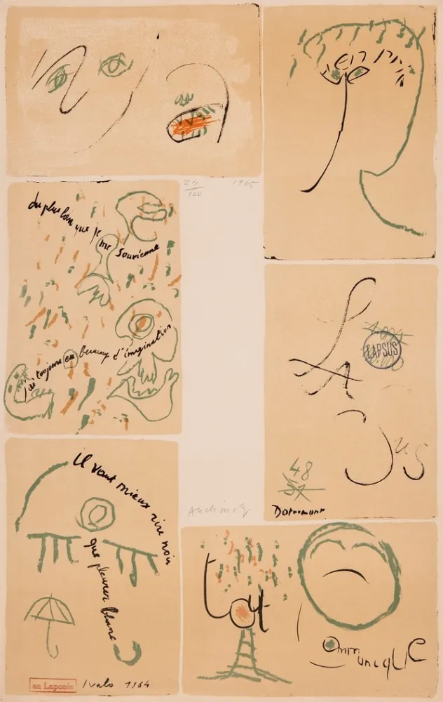 Água-Forte Dotremont - Litho-mots