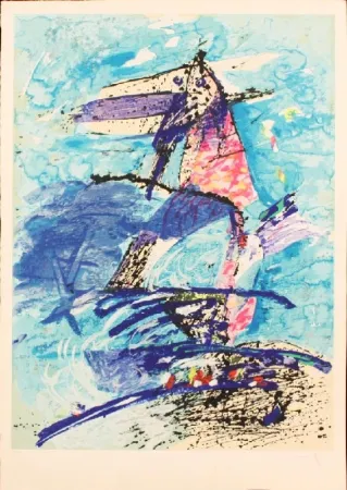 Serigrafia Dova  - FIGURE NELLA NOTTE