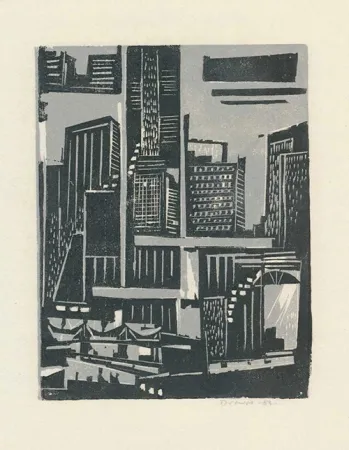 Xilogravura Drewes - New York