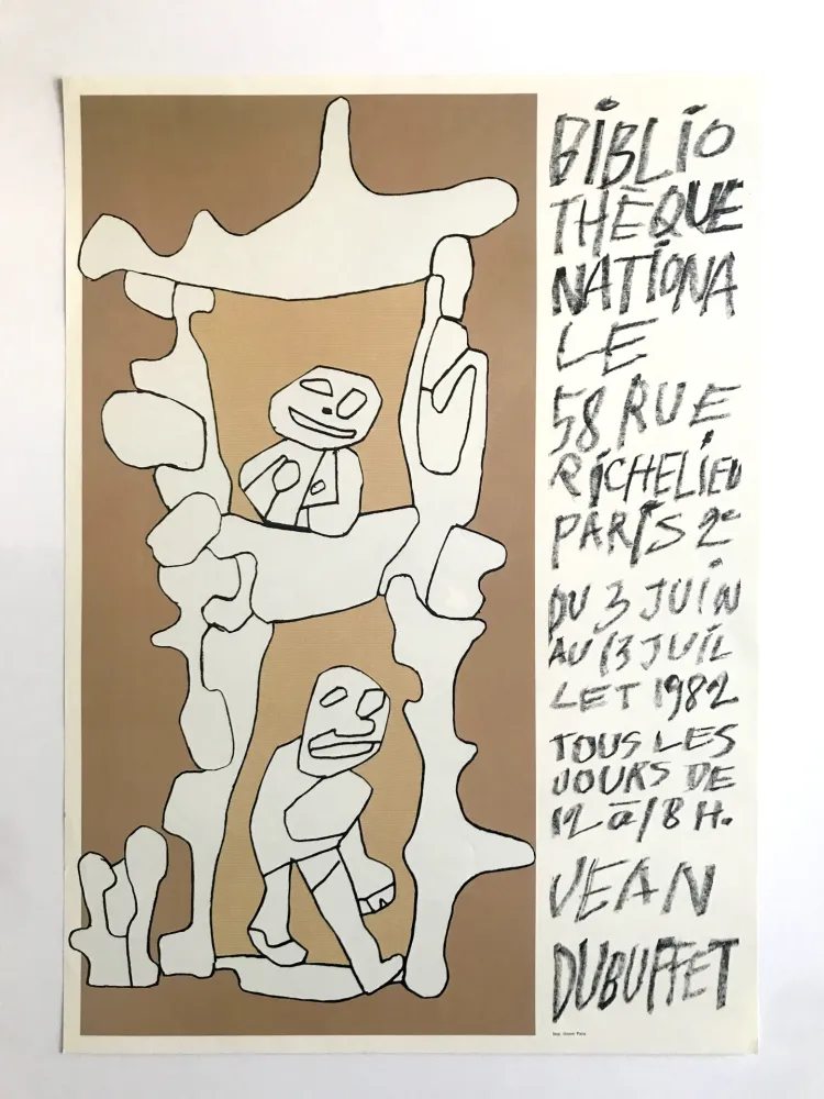 Cartaz Dubuffet - Bibliothèque nationale - Site Richelieu