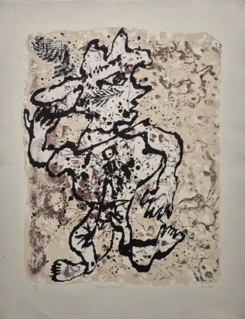 Litografia Dubuffet - Fougère au Chapeau (Fogere with Hat)