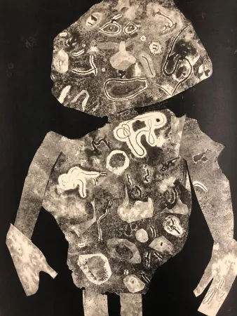 Estêncil Dubuffet - Personnage 1955 II
