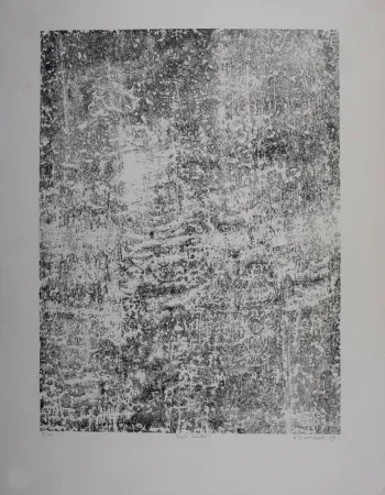 Litografia Dubuffet - Texte écaillé, 1959 - Hand-signed