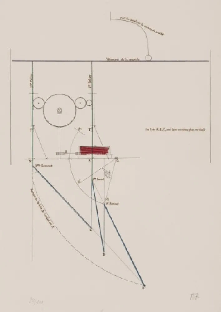 Água-Forte Duchamp - Combat de boxe