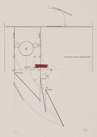 Água-Forte Duchamp - Combat de boxe