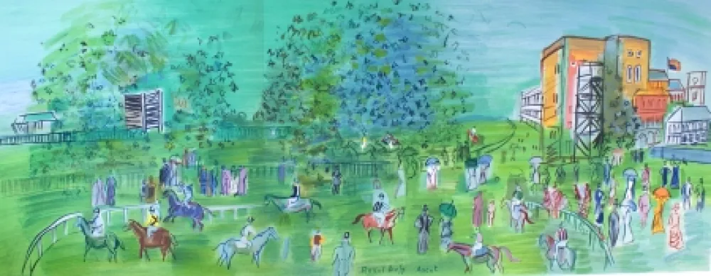 Litografia Dufy - Ascot