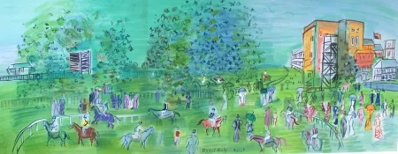 Litografia Dufy - Ascot