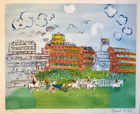 Litografia Dufy - Ascot 