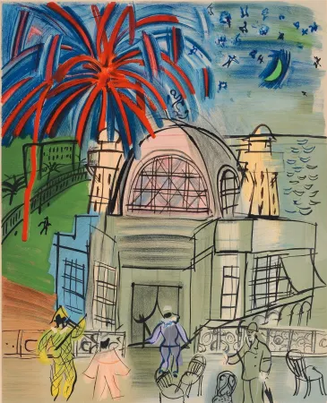 Litografia Dufy - CASINO-NIZZA