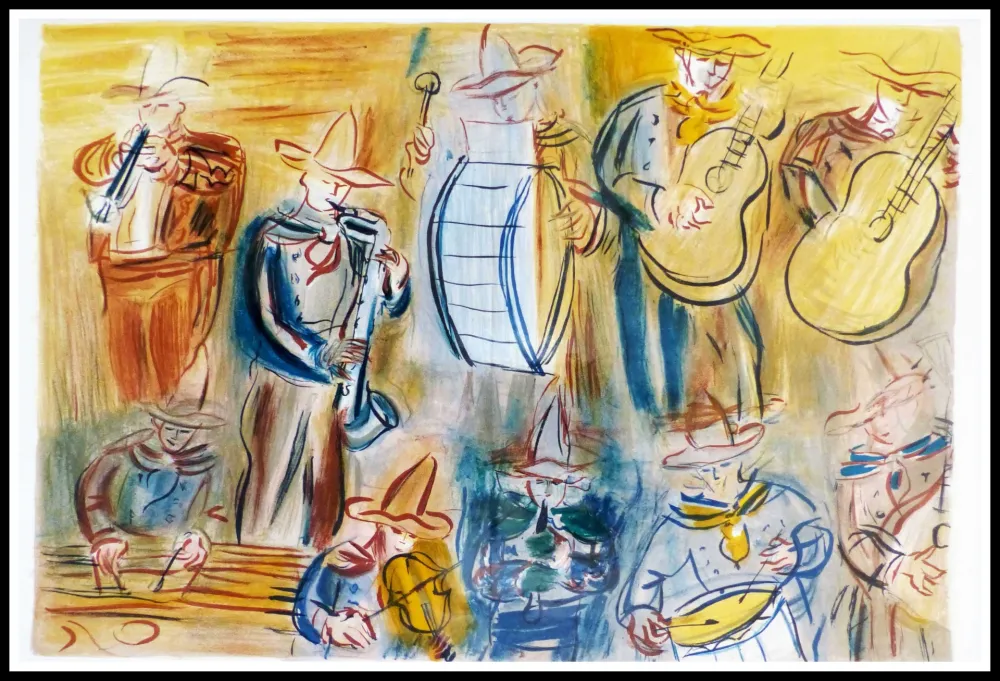 Litografia Dufy - CONCERT DES ANGES