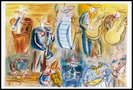 Litografia Dufy - CONCERT DES ANGES