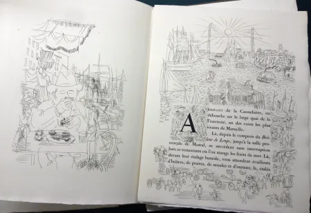 Livro Ilustrado Dufy - Eugène Montfort: LA BELLE ENFANT OU L'AMOUR A QUARANTE ANS. 94 eaux-fortes originales de Raoul Dufy (1930).