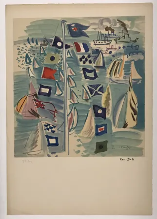 Litografia Dufy - Honfleur