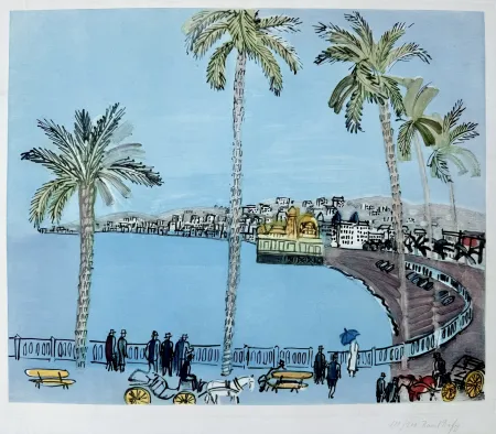 Água-Tinta Dufy - La baie des Anges a Nice
