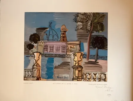 Xilogravura Dufy - La jeté du casino de Nice 