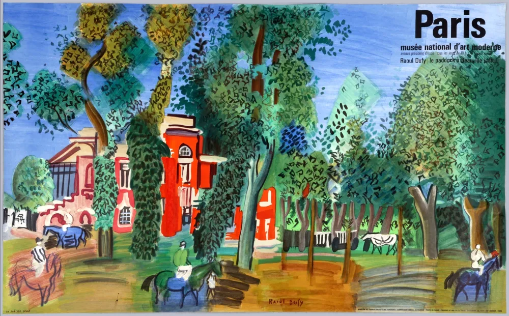 Litografia Dufy - LE PADDOCK À DEAUVILLE (1930/1964)