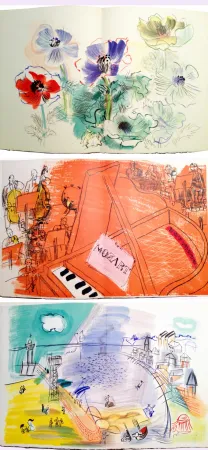 Livro Ilustrado Dufy - Léon-Paul FARGUE : ILLUMINATIONS NOUVELLES. 14 lithographies originales (1953)