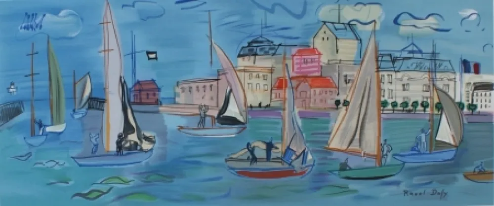 Litografia Dufy - Les Regates