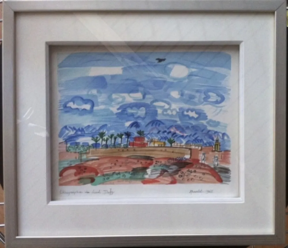 Litografia Dufy - Marrakech