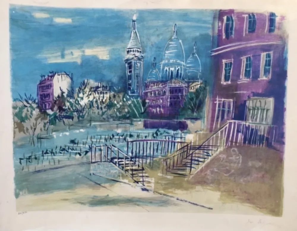 Litografia Dufy - Montmartre