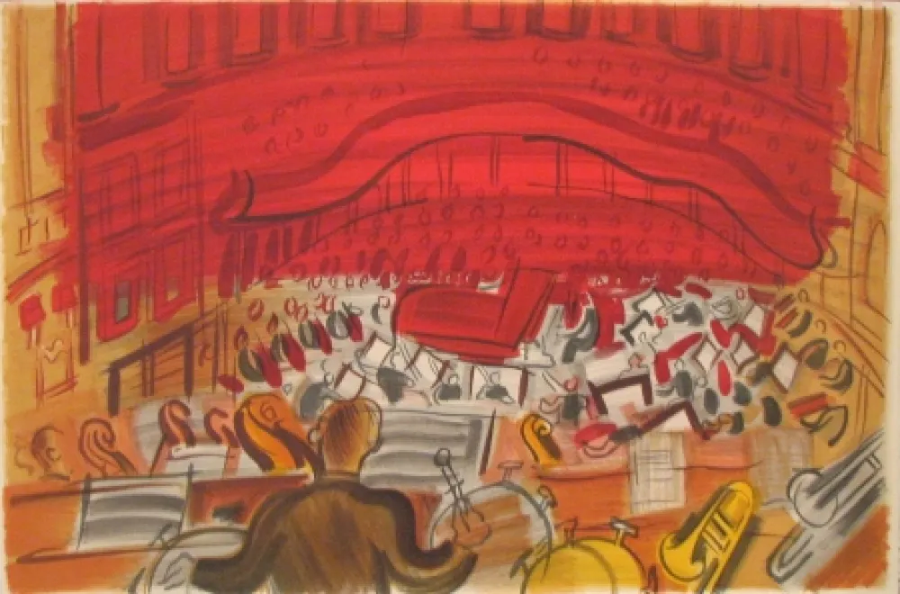 Litografia Dufy - Orchestre