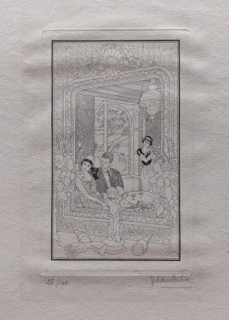 Gravura Dulac - Les Fiancés