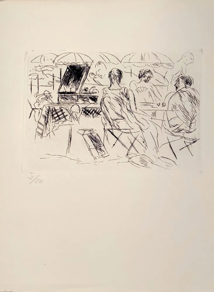 Gravura Dunoyer De Segonzac - Plage, ca.