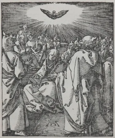 Xilogravura Durer - Pentecost (The Small Passion), 1612