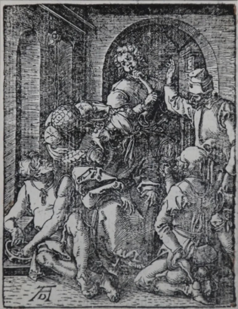 Xilogravura Durer - The Mocking of Christ (The Small Passion), 1612