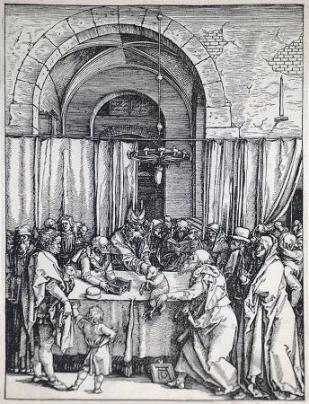 Xilogravura Durer - The Rejection of Joachim's Offering (The Life of the Virgin), c. 1504