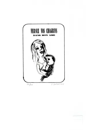 Litografia Dutertre - Versez vos chagrins