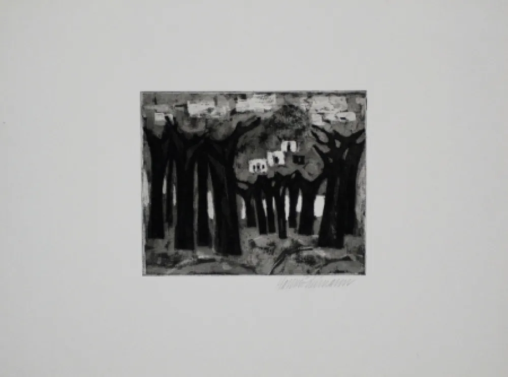 Água-Tinta Edelmann - Bäume am See