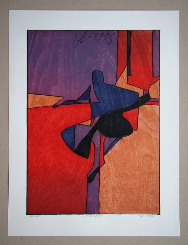 Xilogravura Eggenschwiler - Comedia