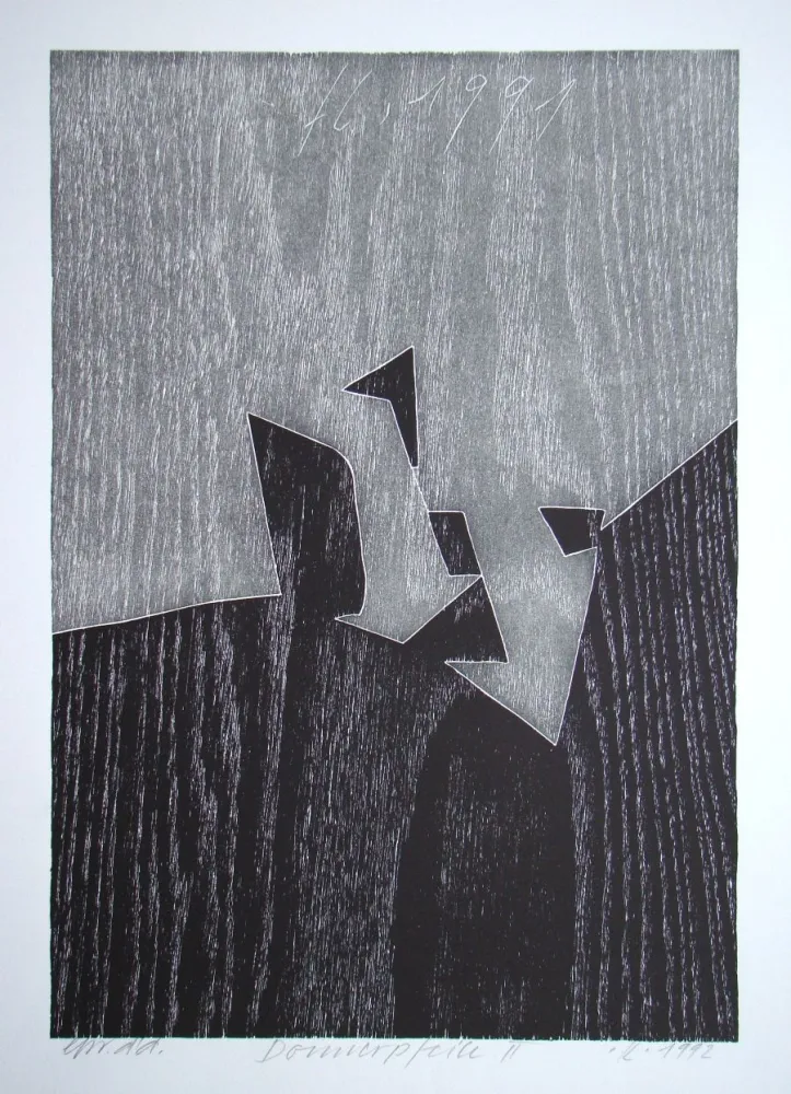 Xilogravura Eggenschwiler - Donnerpfeile II.