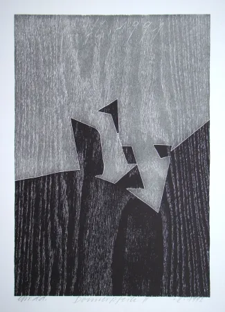 Xilogravura Eggenschwiler - Donnerpfeile II.