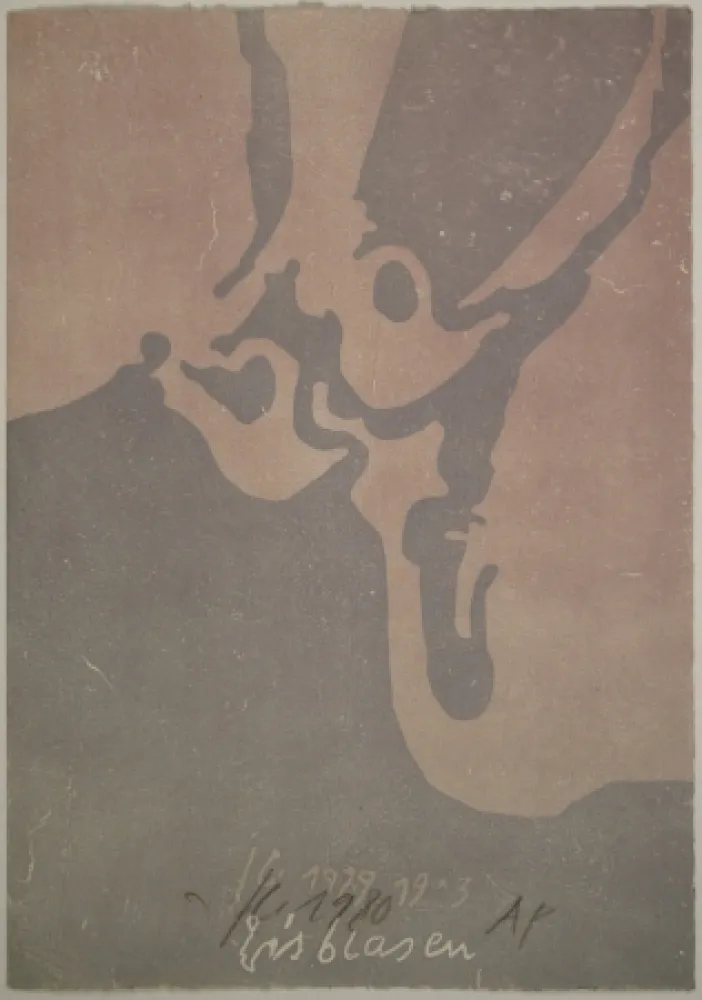 Xilogravura Eggenschwiler - Eisblasen