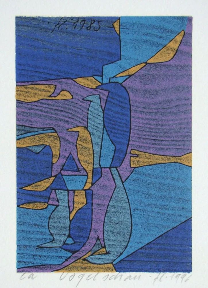 Xilogravura Eggenschwiler - Vogelschau