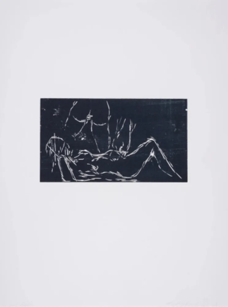 Xilogravura Emin - Laying Back