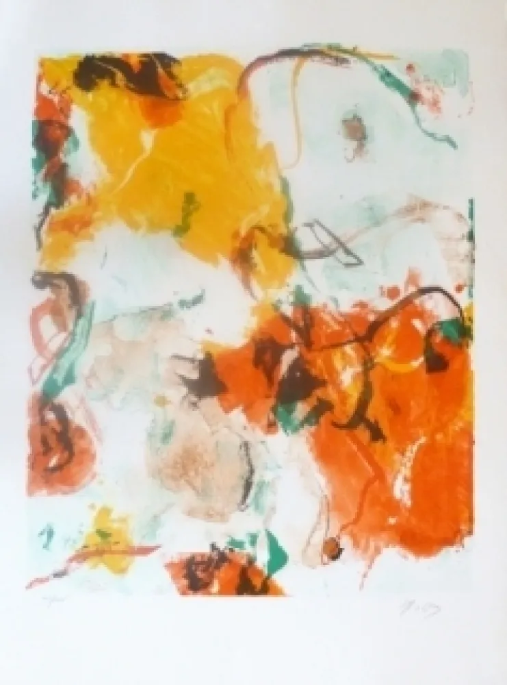 Litografia En Jong - Composition Abstraite