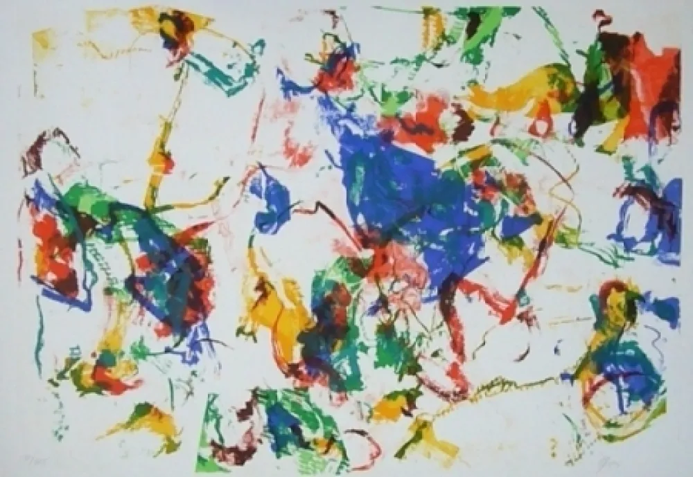 Litografia En Joong - Composition abstraite 