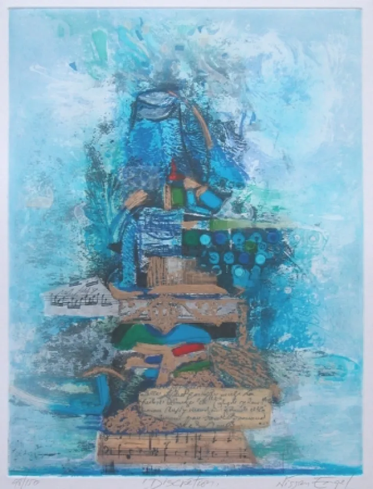 Gravura Engel - DISCRETION -Technique mixte originale signée