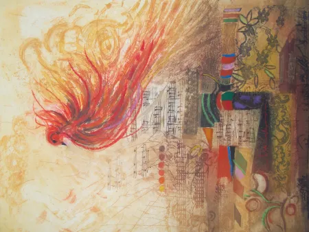 Gravura Engel - L'oiseau de feu II