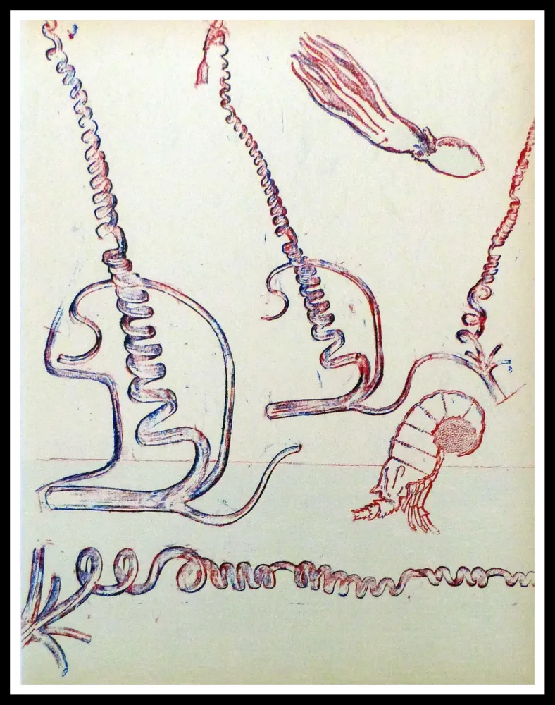 Litografia Ernst - Composition surréaliste 