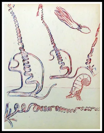 Litografia Ernst - Composition surréaliste 