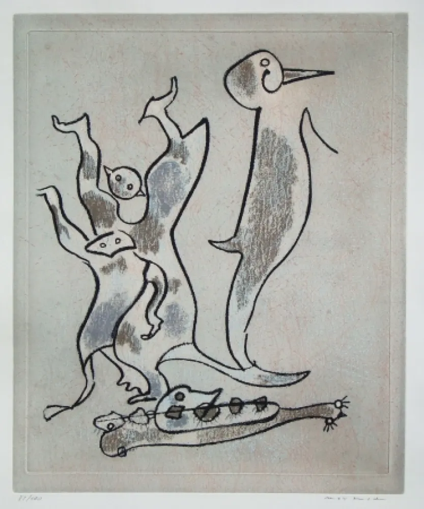 Água-Forte E Água-Tinta Ernst - Entre chiens et loups