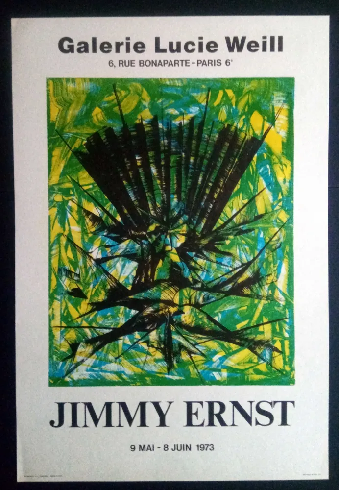 Cartaz Ernst - Jimmy Ernst Galerie Lucie Weill