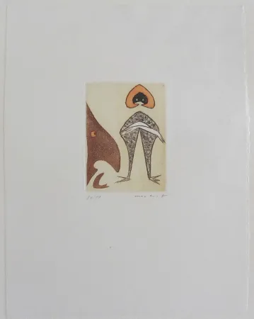 Água-Forte E Água-Tinta Ernst - Le Chapeau Rouge