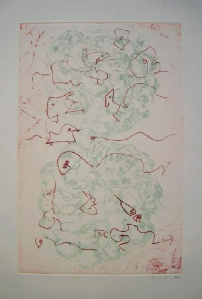 Água-Forte E Água-Tinta Ernst - Les Chiens Ont Soif